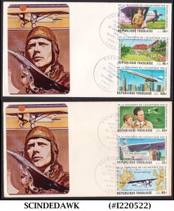 TOGO - 1977 50th ANNIV. CHARLES LINDBERGH'S TRANSATLANTIC FLIGHT - SET O...