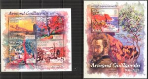 Solomon Islands 2013 Art Paintings Armand Guillaumin Sheet + S/S MNH