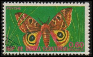 Equatorial Guinea sw1015 - Cto - 0.60e Psyche sp. Moth (1975)