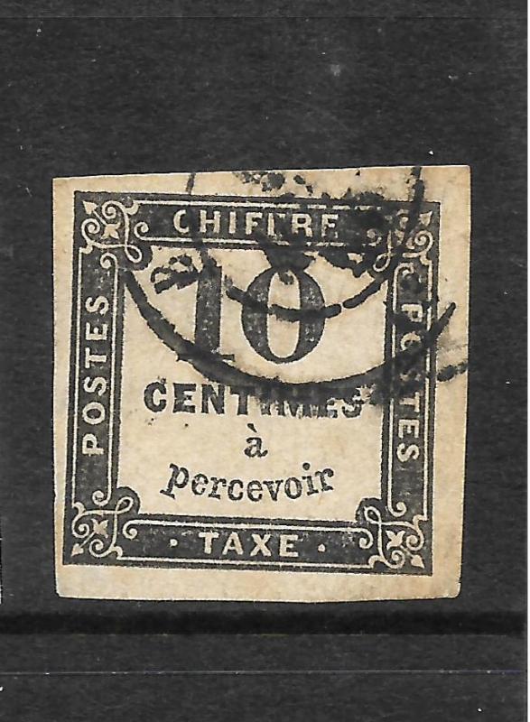 FRANCE  1859-63  10c  POSTAGE DUE   FU    SG D87