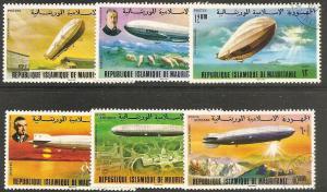 Mauritania 345-48, C167-68 Used 1976 Zeppelin