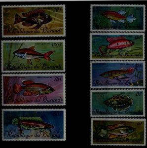 Burundi C46-54 MNH Fishes SCV39.10