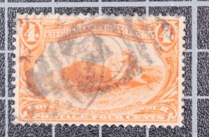 Scott 287 - 4 Cents Trans-Mississippi - Used - Nice Stamp - SCV - $25.00