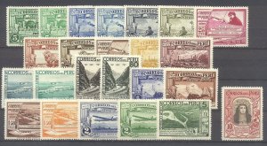 PERU #C16-39 Mint - 1936 Pictorial Set