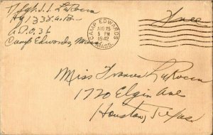 United States A.P.O.'s Soldier's Free Mail 1942 Camp Edwards, Mass. A.P.O. 36...