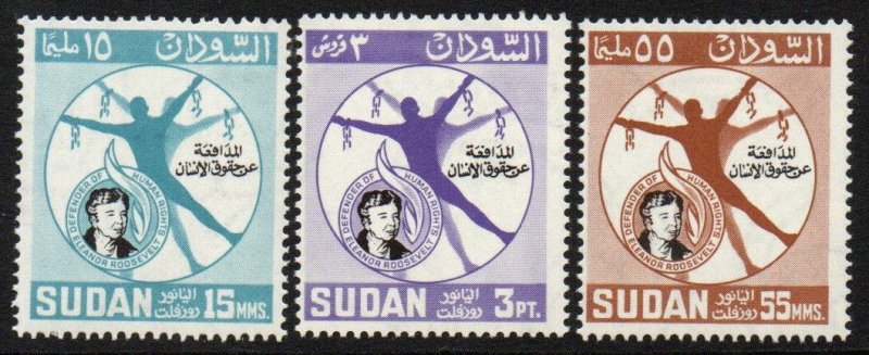 Sudan Sc #170-172 MNH