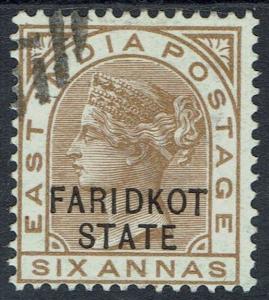 FARIDKOT 1887 QV 6A USED 