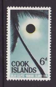 Cook Is.-Sc#159- id10-unused hinge 6p set-Solar Eclipse-1966-