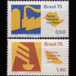 BRAZIL 1975 - Scott# 1376-7 Development 50c-1.4cr NH