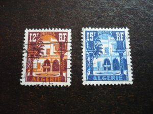 Stamps - Algeria - Scott# 257-258 - Used Set of 2 Stamps