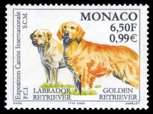 Monaco 2000 Dogs Scott #2155 Mint Never Hinged