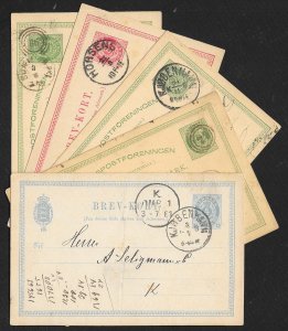 DENMARK (107) Early Old Postal Cards mostly postally used few Mint c1875-1950