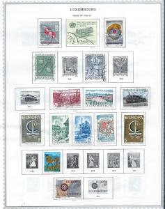 Luxembourg. Mounted album pages  [m/u]