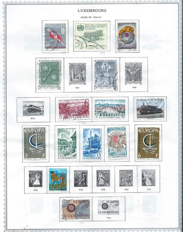 Luxembourg. Mounted album pages  [m/u]