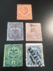 Colombia sc 153-155,157,159 MH+UHR