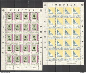 P0395 1979 Faroe Islands Europa Cept Stamps On Stamps Michel 20 Euro 2Sh Mnh