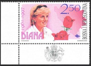 Bosnia & Herzegovina (Bosniak) Sc# 288 MNH 1997 Princess Diana