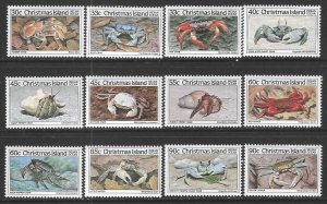 Christmas Island 162-173 MNH Complete SC$19.80