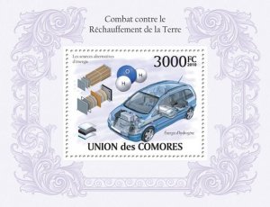 COMOROS - 2010 - Fight Against Global Warming -Perf Souv Sheet-Mint Never Hinged