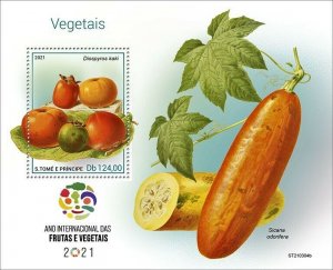 Sao Tome & Principe 2021 MNH Nature Stamps Intl Year of Fruit & Vegetables 1v SS