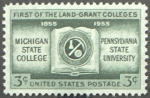 Scott #1065 1955 3¢ Land-Grant Colleges MNH OG XF/Superb