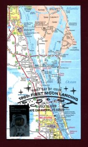Sc. 5399 Moon Landing FDC - Map Cachet  
