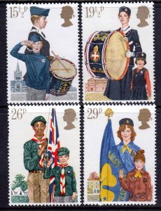 Great Britain 1982 Scouting Anniversaries Complete Mint MNH Set SC 983-986