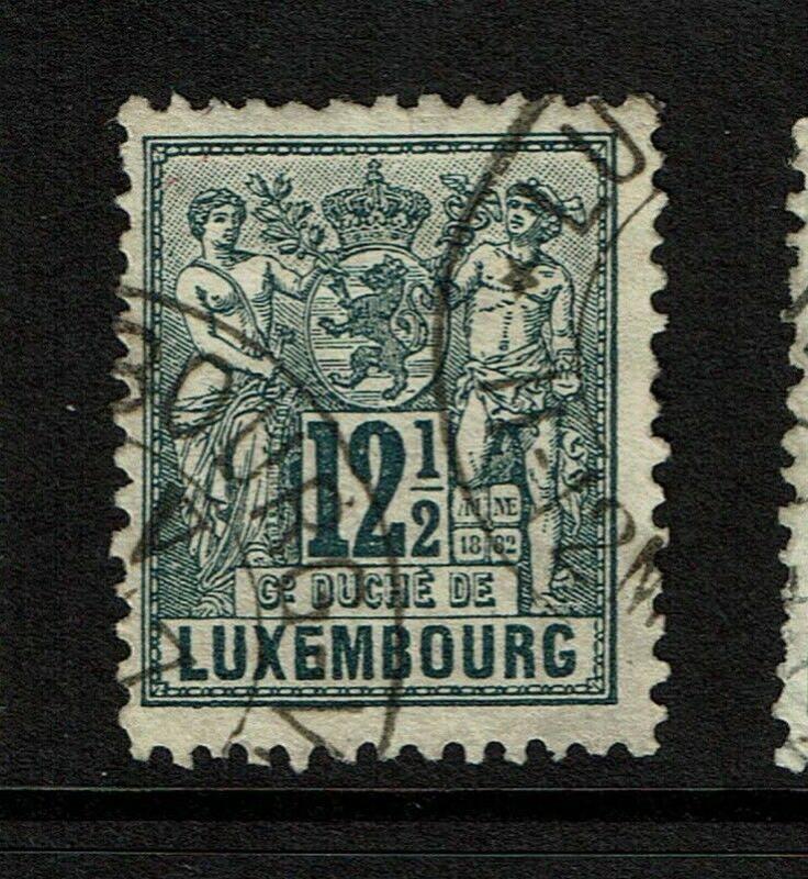 Luxembourg SC# 53, Used, some bending - S6575