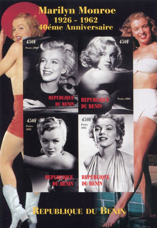 MARILYN MONROE Sheet Imperforated Mint (NH)