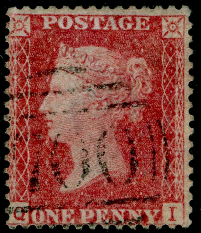 SG38, 1d pale red PLATE 36, LC14, FINE USED. Cat £35. QI