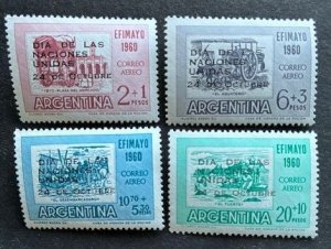Argentina CB25-CB28 MNH, Overprinted