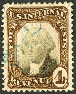 U.S. #R136 USED CUT CANCEL