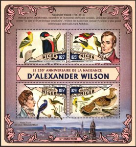 Niger 2016 Birds A. Wilson Sheet MNH