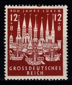 Germany 1943 800th Anniv. of Lubeck, 12pf + 8pf [Unused]