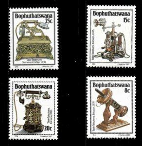 Bophuthatswana 1982 - Telephone History - Set of 4v - Scott 92-95 - MNH