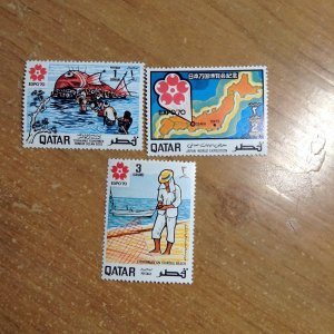 Qatar  # 220-22  MNH