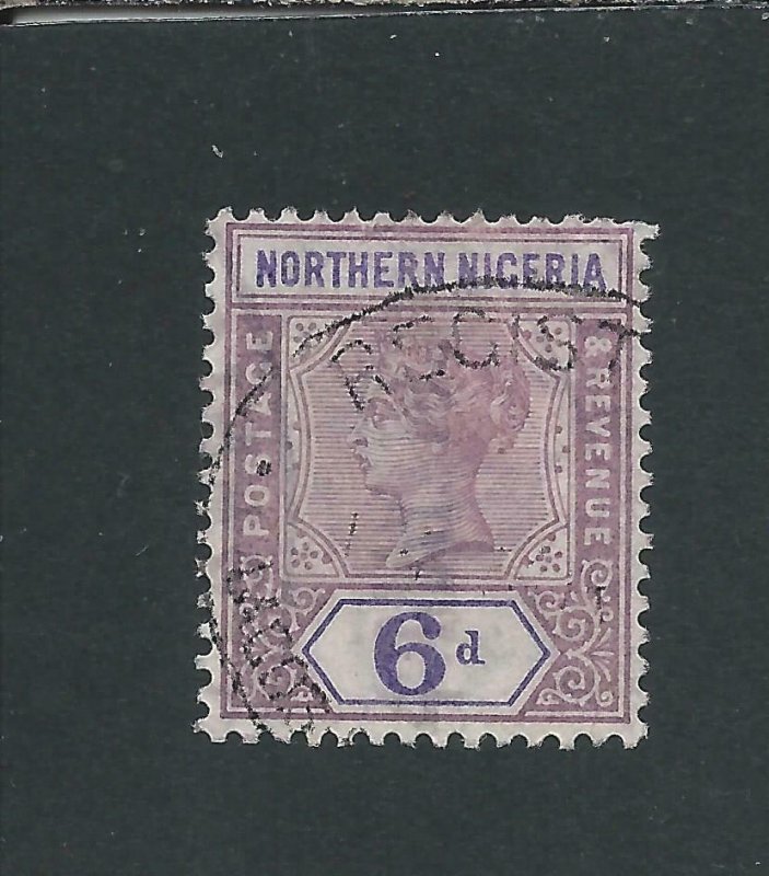 NORTHERN NIGERIA 1900 6d DULL MAUVE & VIOLET FU SG 6 CAT £50