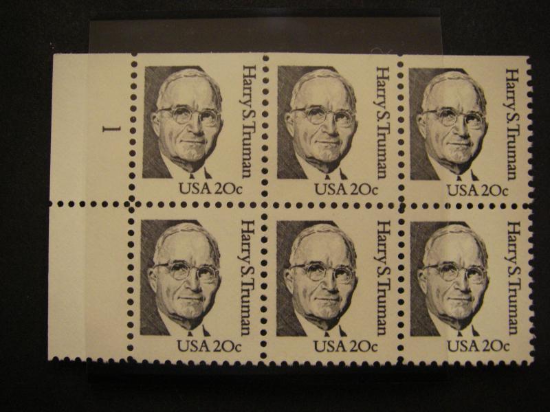 Scott 1844-1869, Great Americans, Complete Plate Blocks of 4 or 6, MNH Beauties