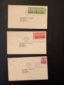 1940 National Defense Issue (Scott 899-901)  FDC