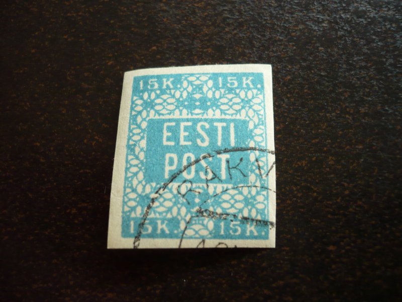 Stamps - Estonia - Scott# 2 - Used Part Set of 1 Stamp