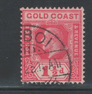 Gold Coast 1922 King George V 1 1/2p Scott # 85 Used