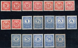 Austria 1920,Sc.#J75 and more MNH Official stamps.cv.€40