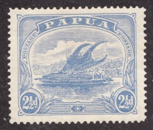 Sc#53 - Papau - 1911 - 2½d - Lakatoi Boat - MH F/VF - superfleas - cv$6.75