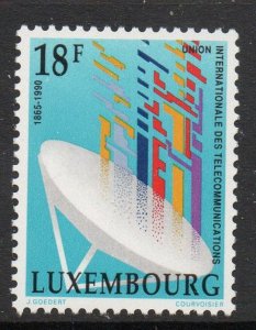 Luxembourg Sc 832 1990 ITU Anniversary stamp mint NH