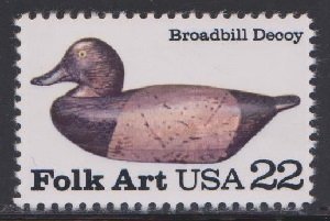 2138 Broadbill Duck Decoy F-VF MNH single