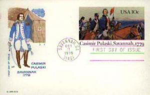 United States, Government Postal Card, First Day Cover, Georgia