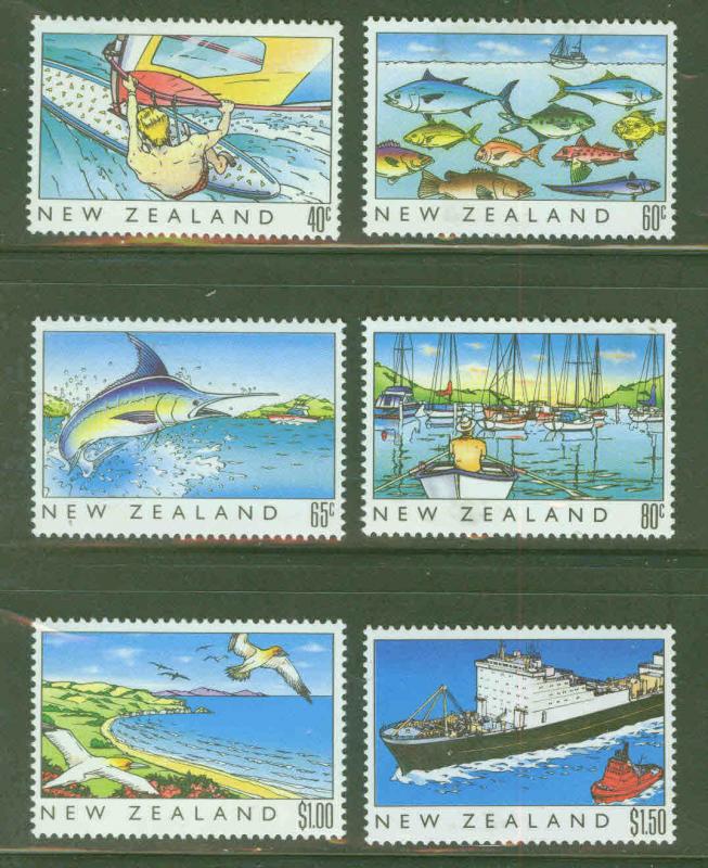 New Zealand Scott 964-9 MH* Heritage stamp set CV $7.40