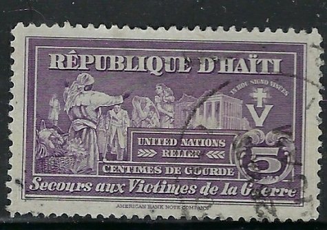 Haiti RA1 Used 1944 issue (an8954)