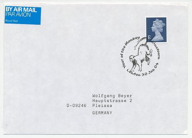 Cover / Postmark GB / UK 2004 Monkey