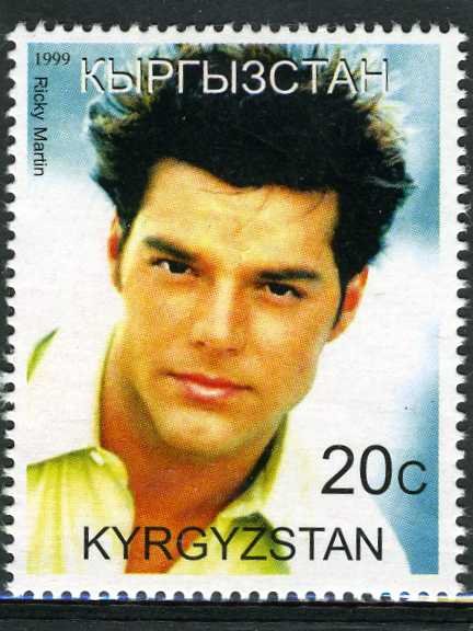 Kyrgyzstan 1999 RICKY MARTIN 1 value Perforated Mint (NH)